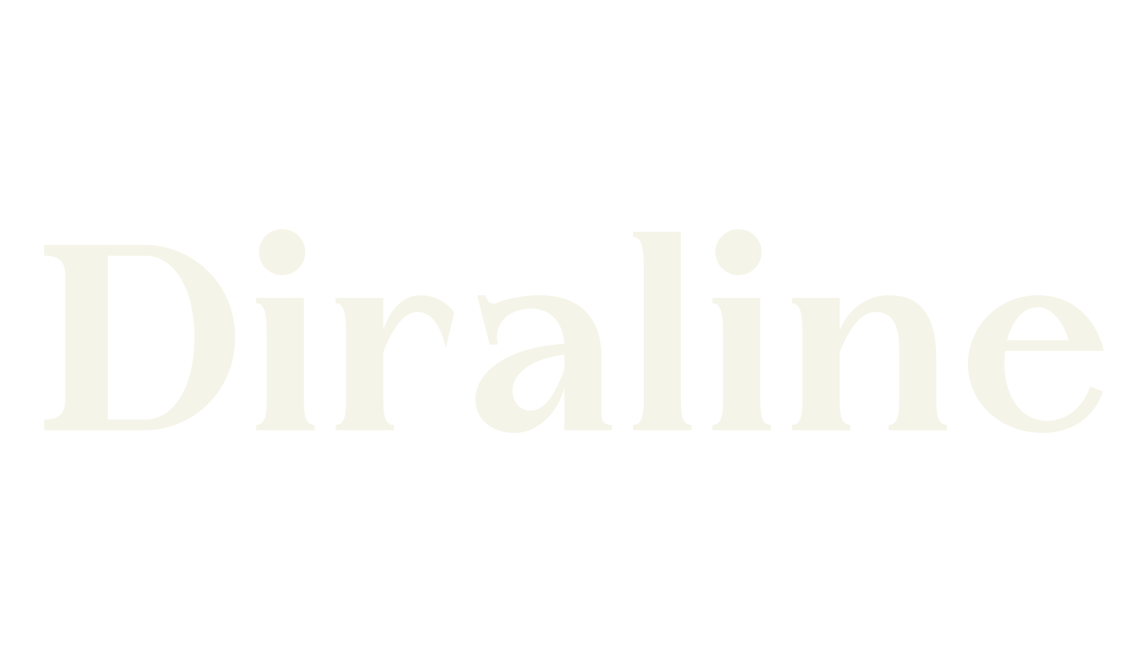 Diraline, serif font preview