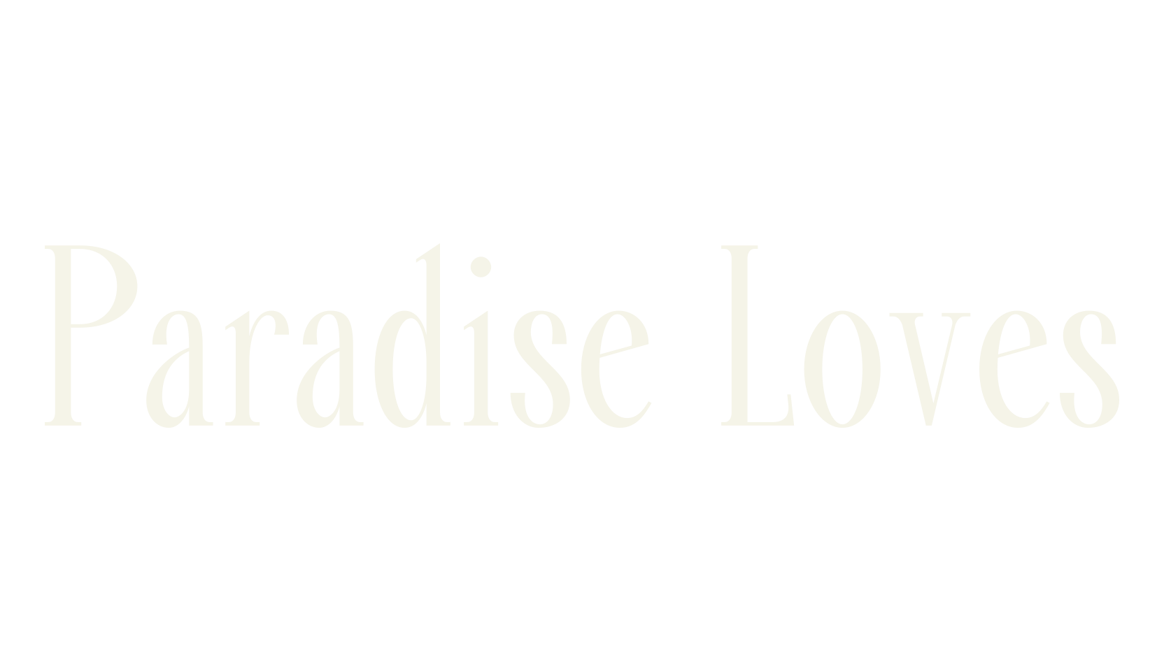 Paradise Loves, italic font preview