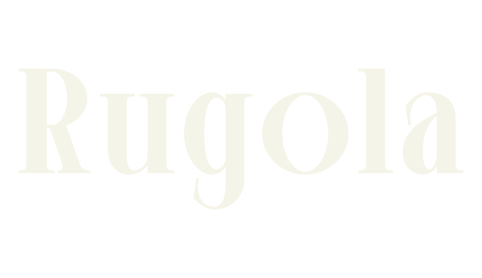 Rugola, beautiful font preview