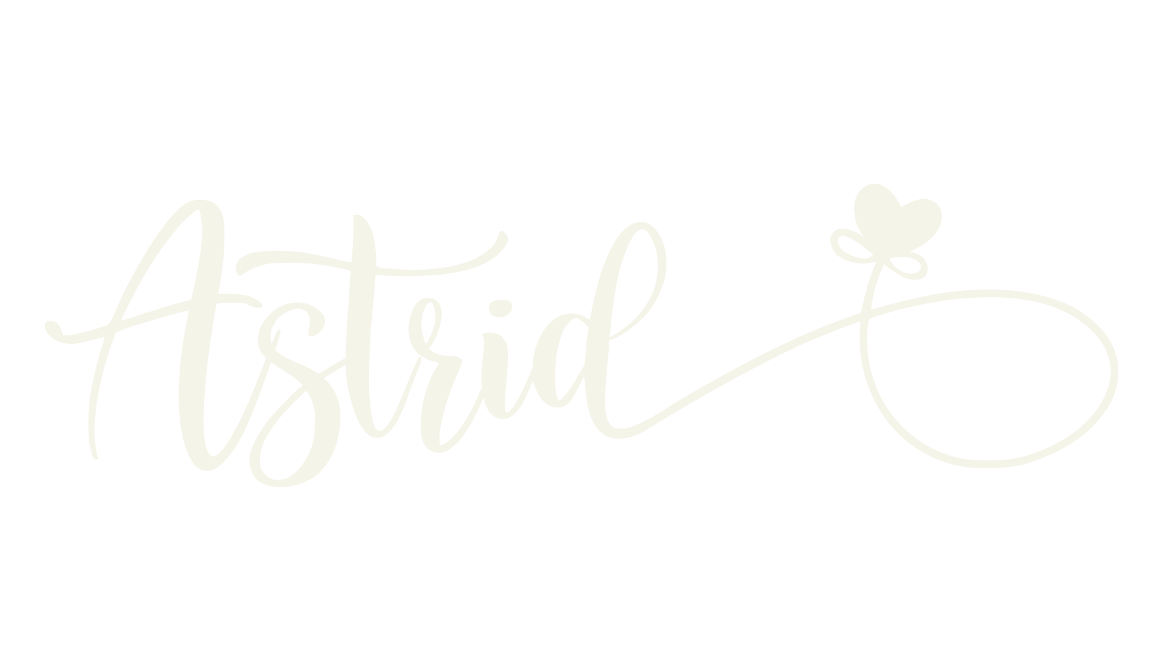 Astrid, love font preview