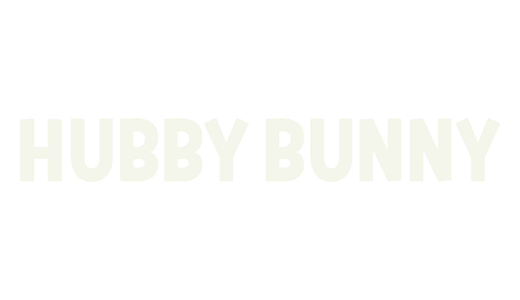 HUBBY BUNNY, sans font preview