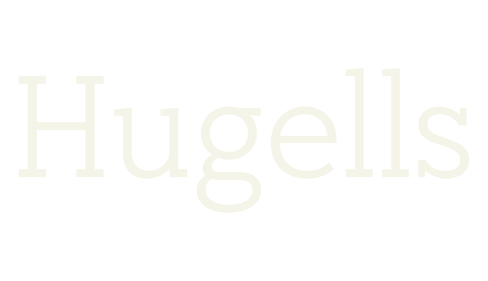 Hugells, serif font preview