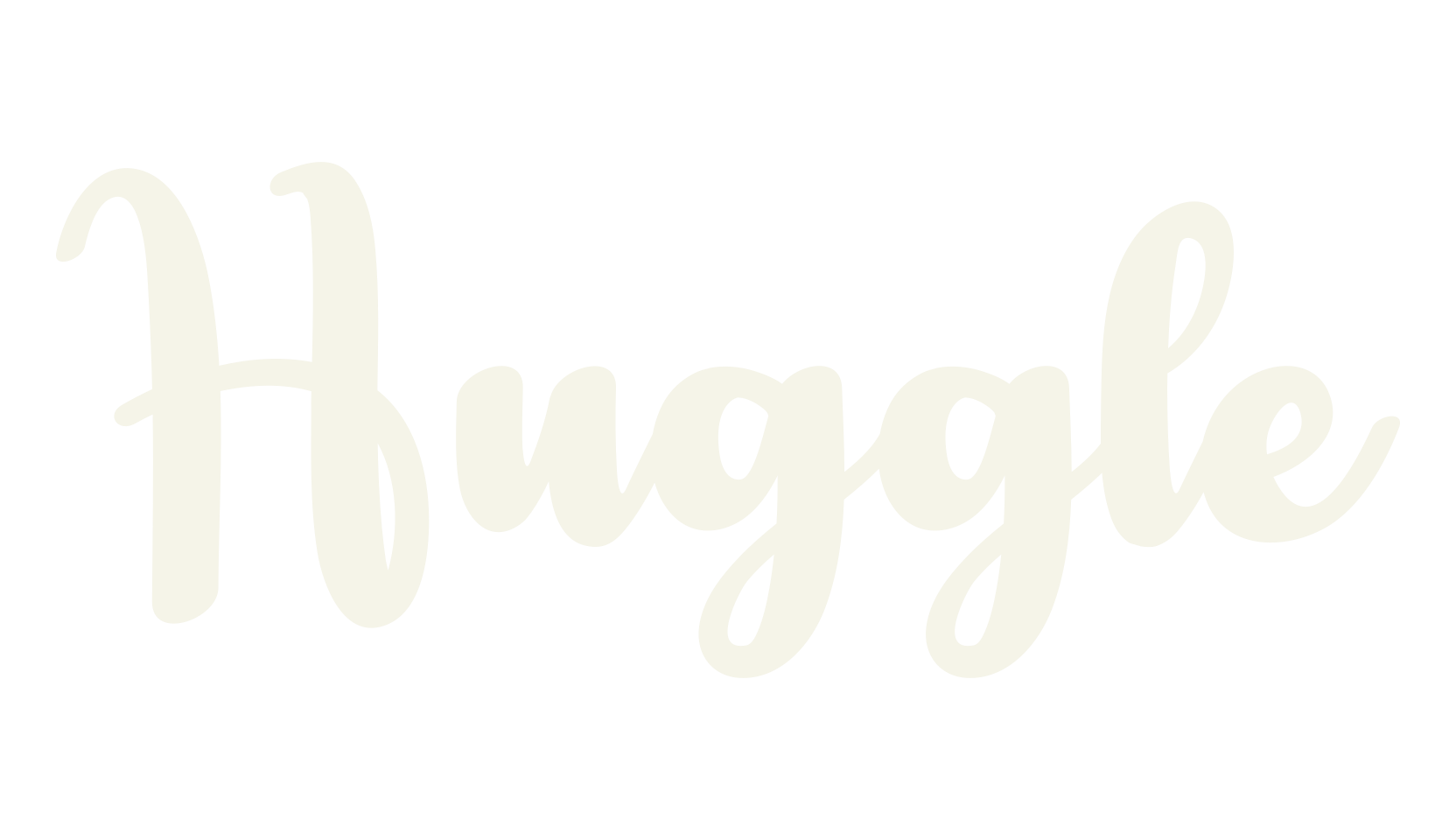 Huggle, calligraphy font preview