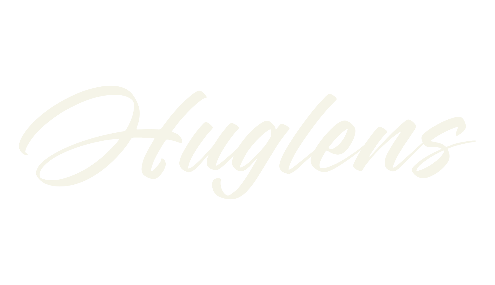 Huglens, script font preview