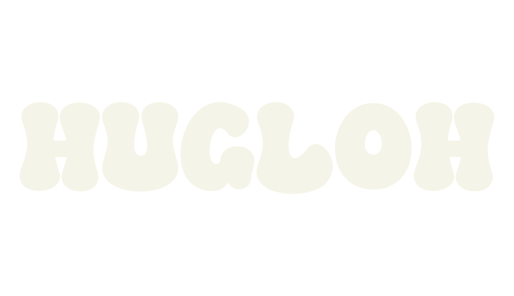 HUGLOH, retro font preview