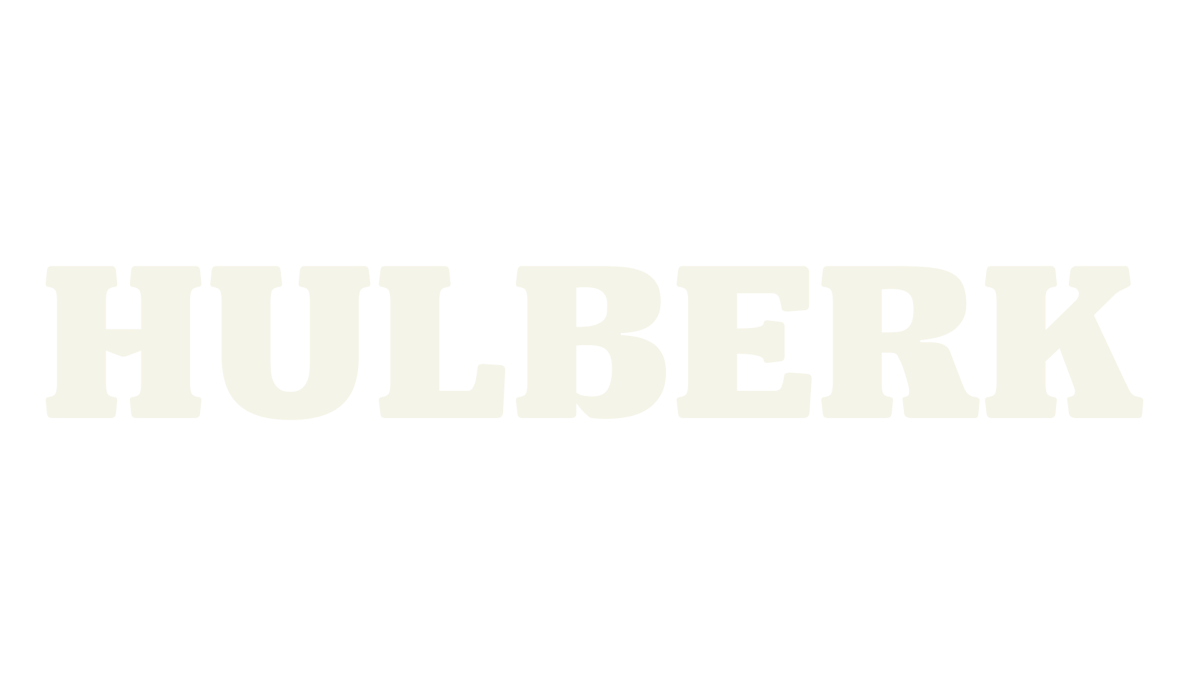 Hulberk, serif font preview