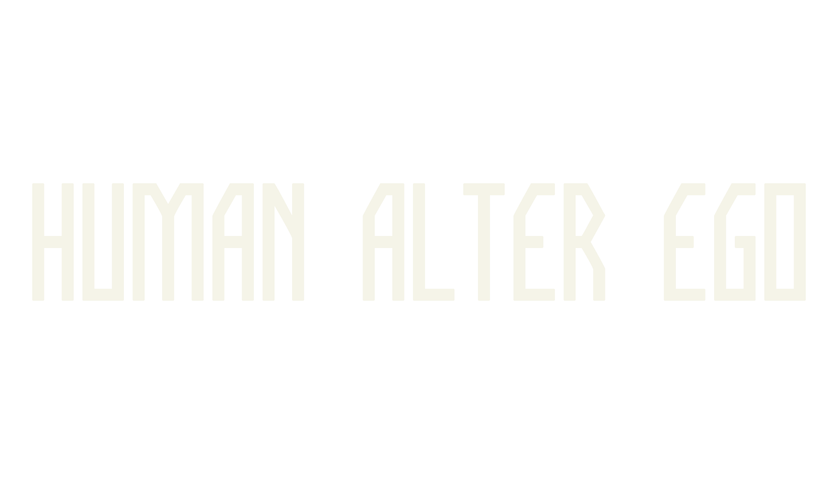 HUMAN ALTER EGO, display market font preview