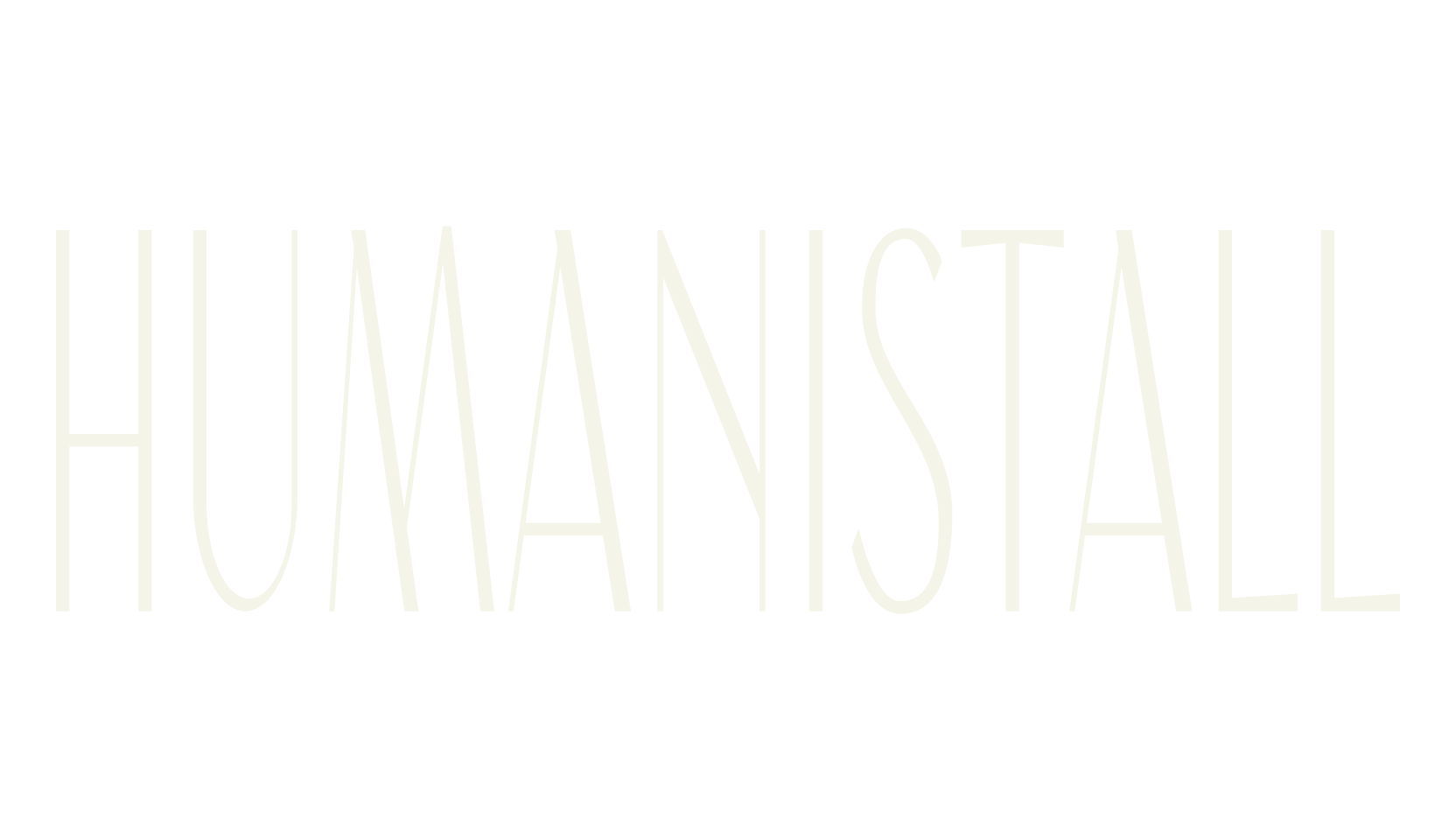 Humanistall, logo font preview