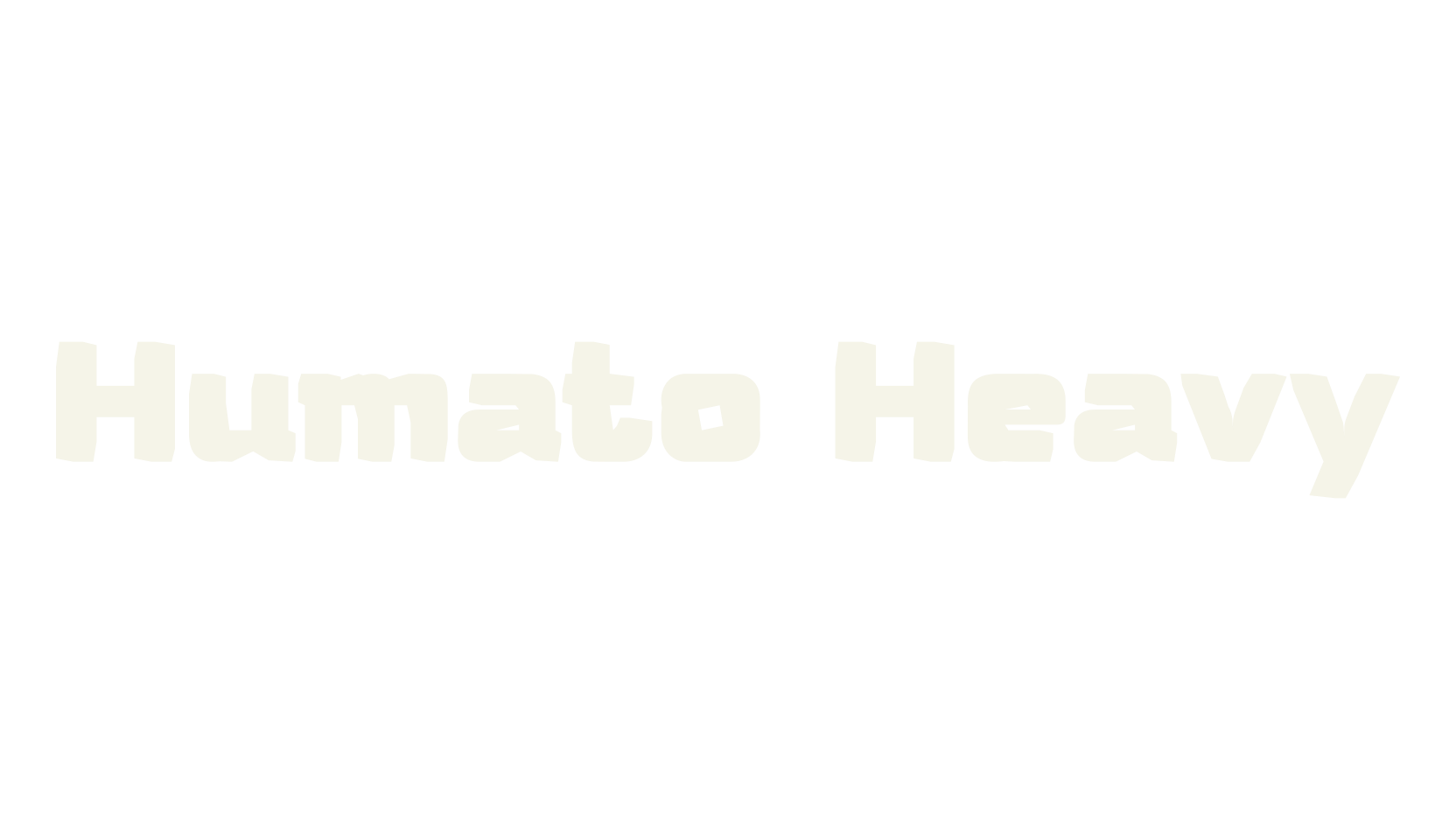 Humato Heavy, roman font preview