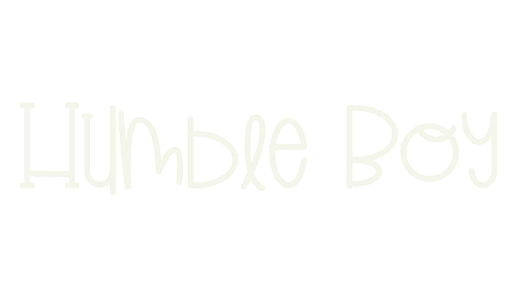 Humble Boy, cute font preview