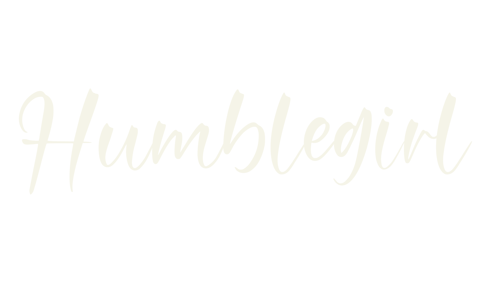 Humblegirl, fancy font preview