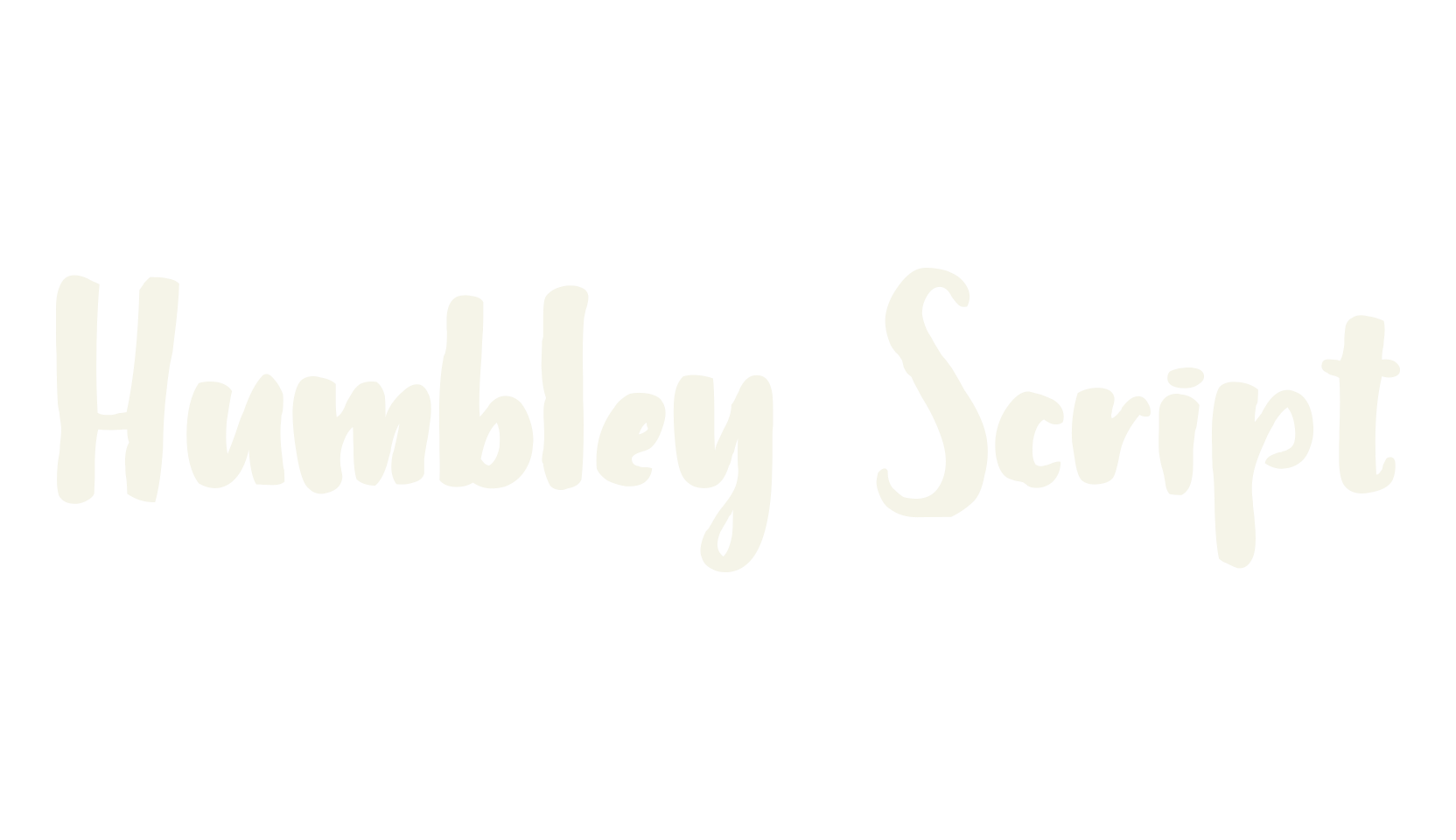Humbley Script, script font preview
