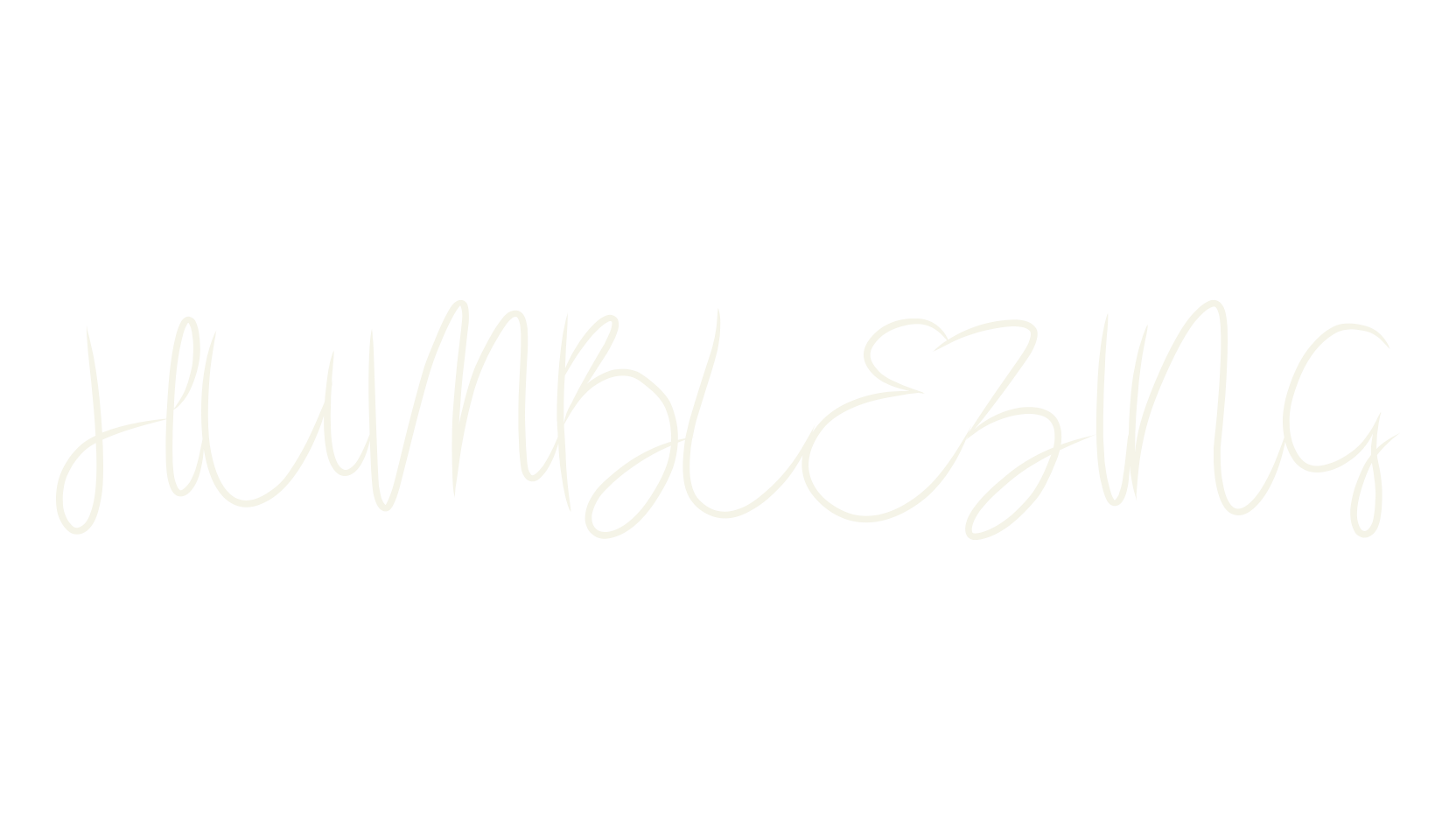 HUMBLEZING, cursive font preview