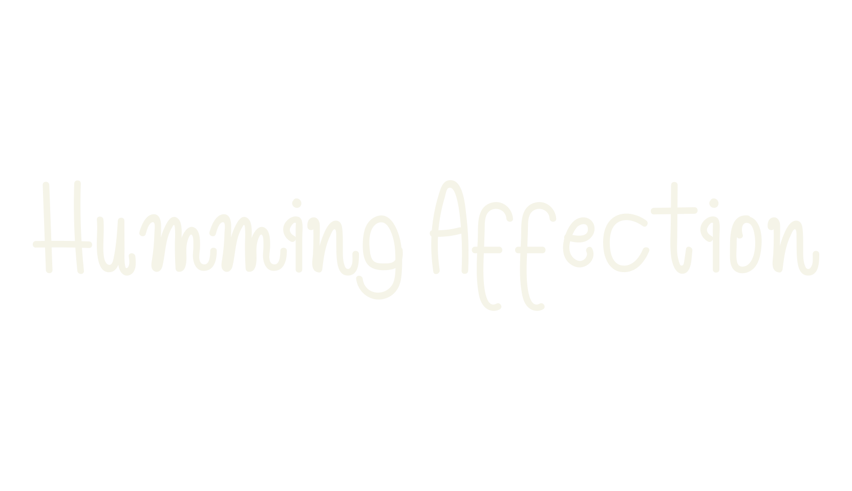 Humming Affection, funky font preview