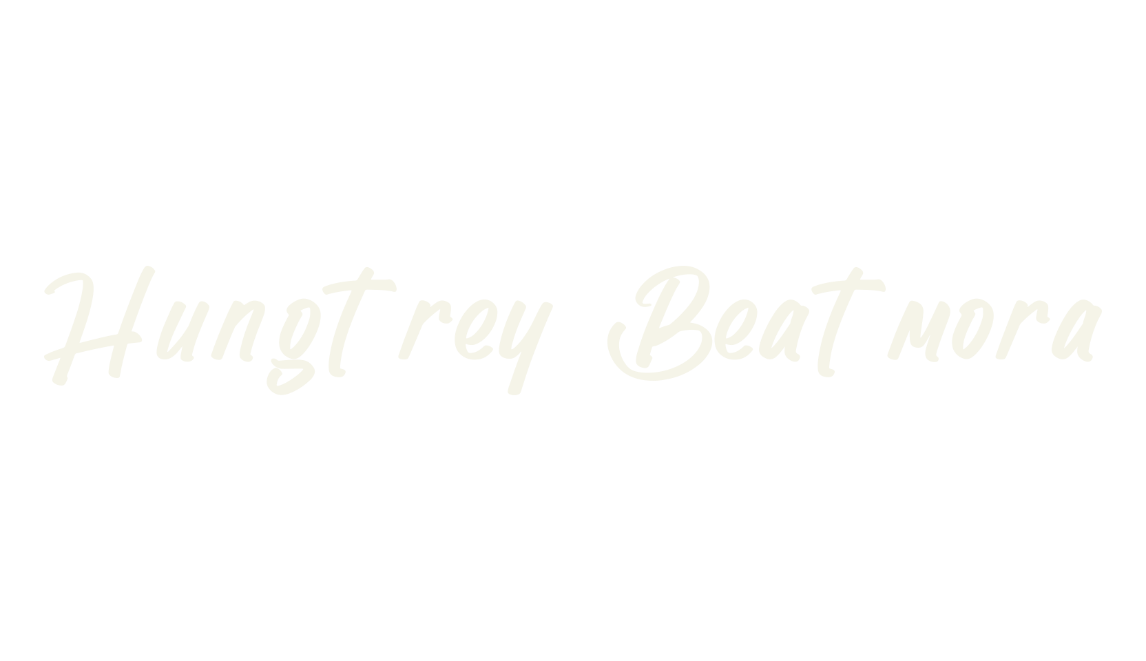 Hungtrey Beatmora, script font preview