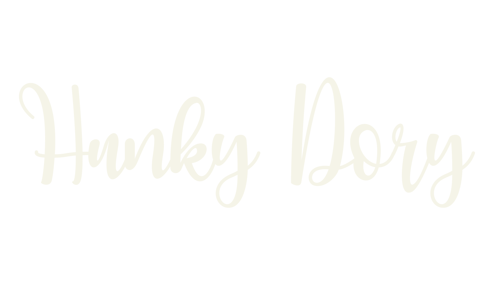 Hunky Dory, calligraphy font preview