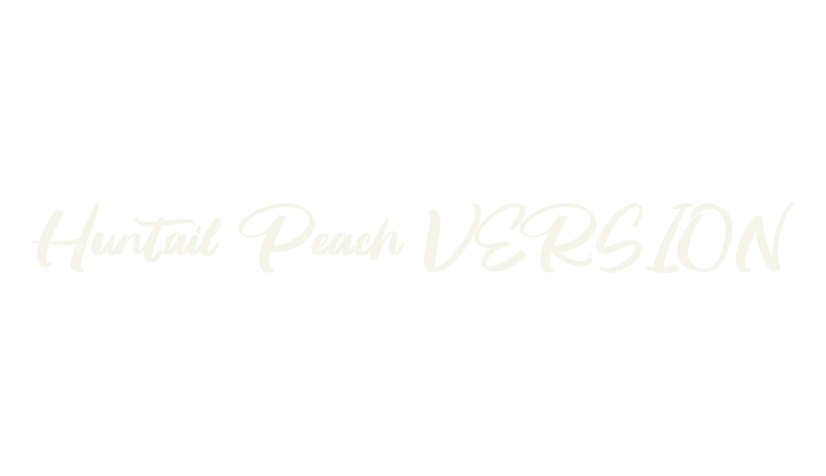Huntail Peach VERSION, script font preview