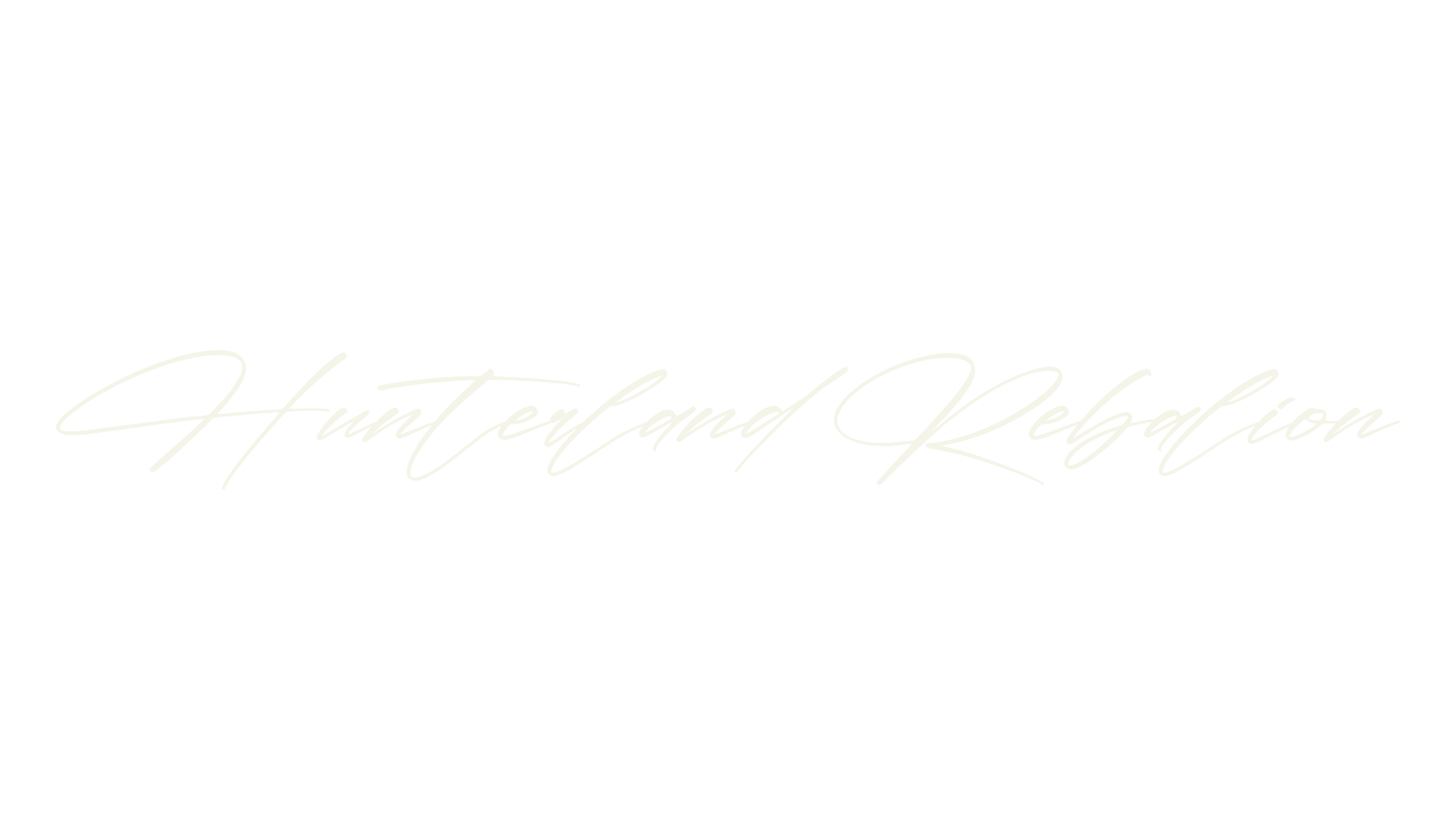Hunterland Rebalion, script font preview