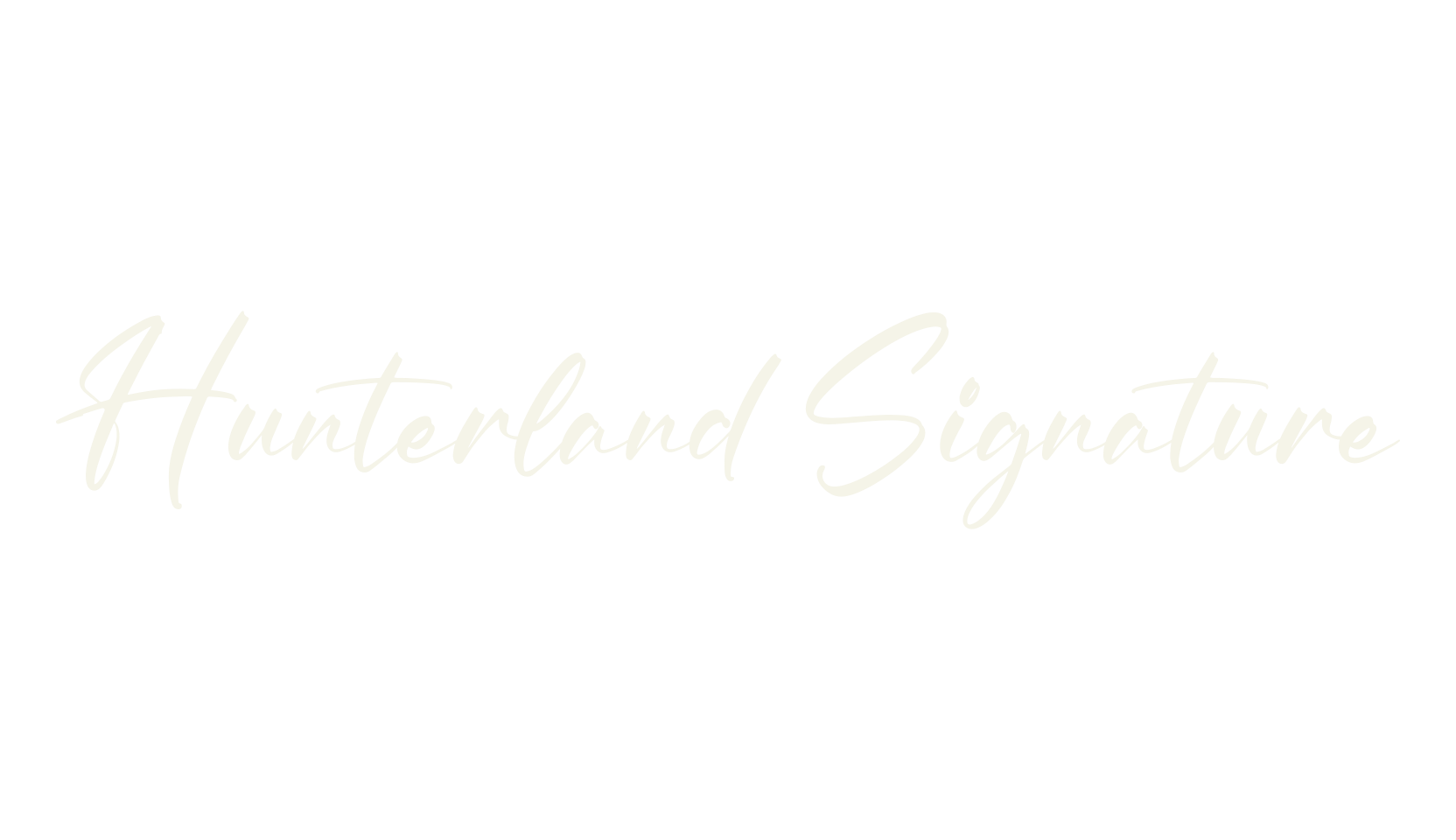 Hunterland Signature, script font preview