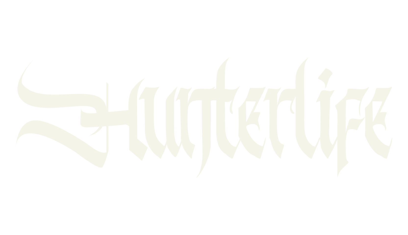 Hunterlife, fashion sign font preview