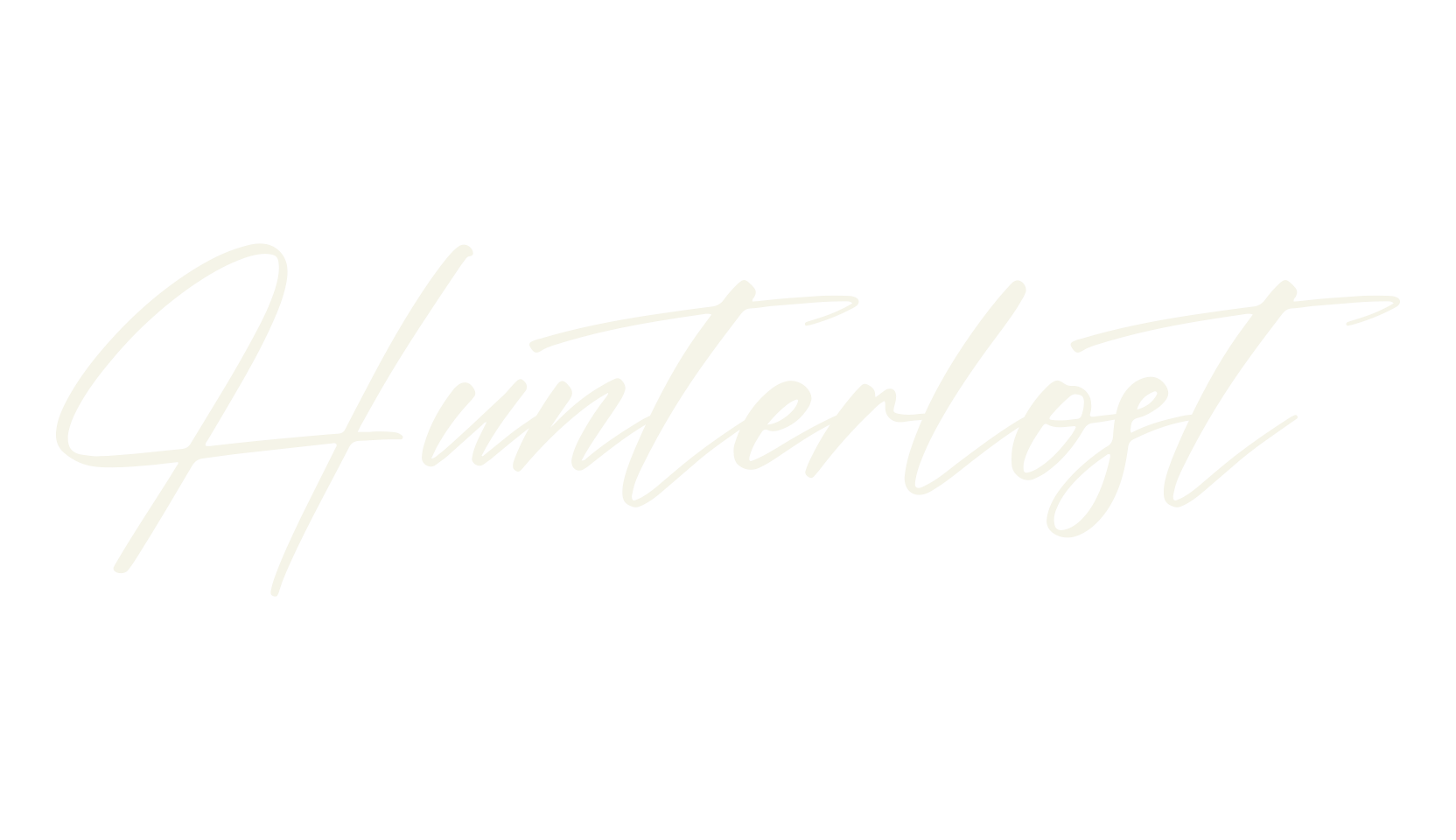 Hunterlost, script font preview