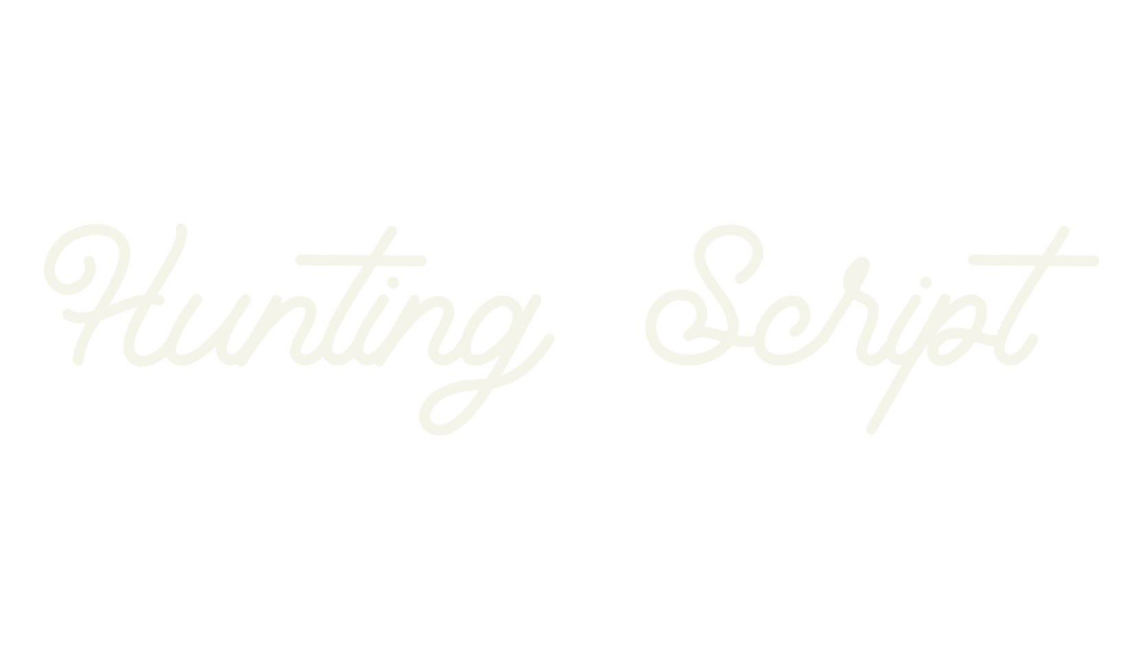 Hunting Script, script font preview