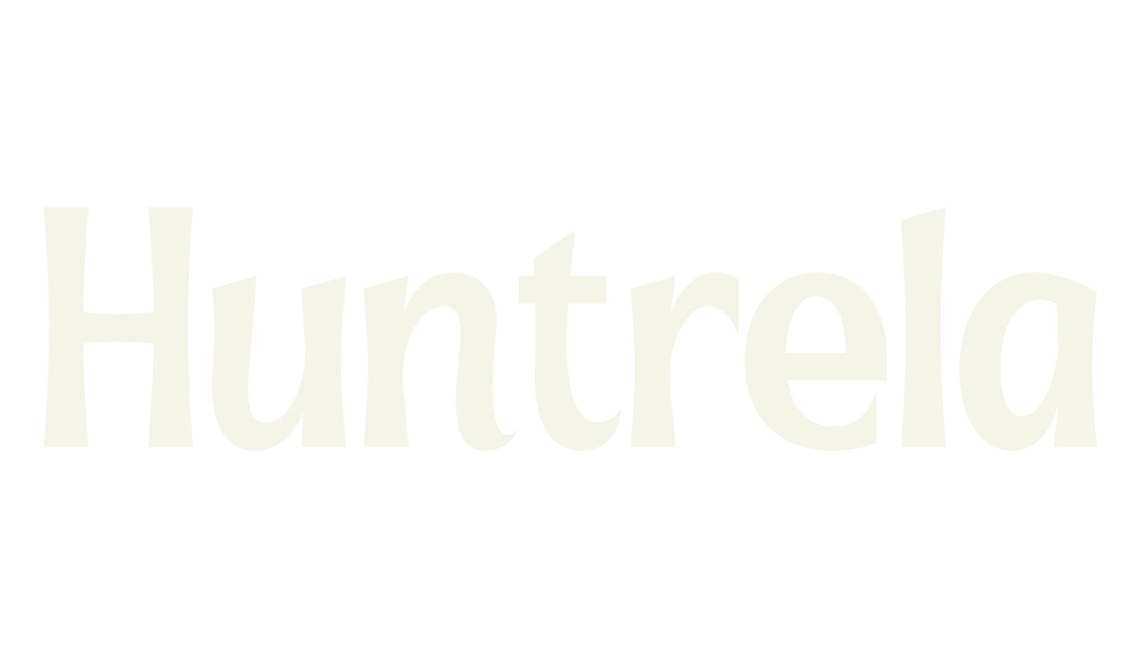 Huntrela, serif font preview