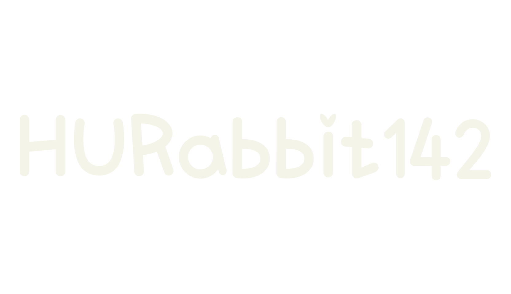 HURabbit142, children font preview