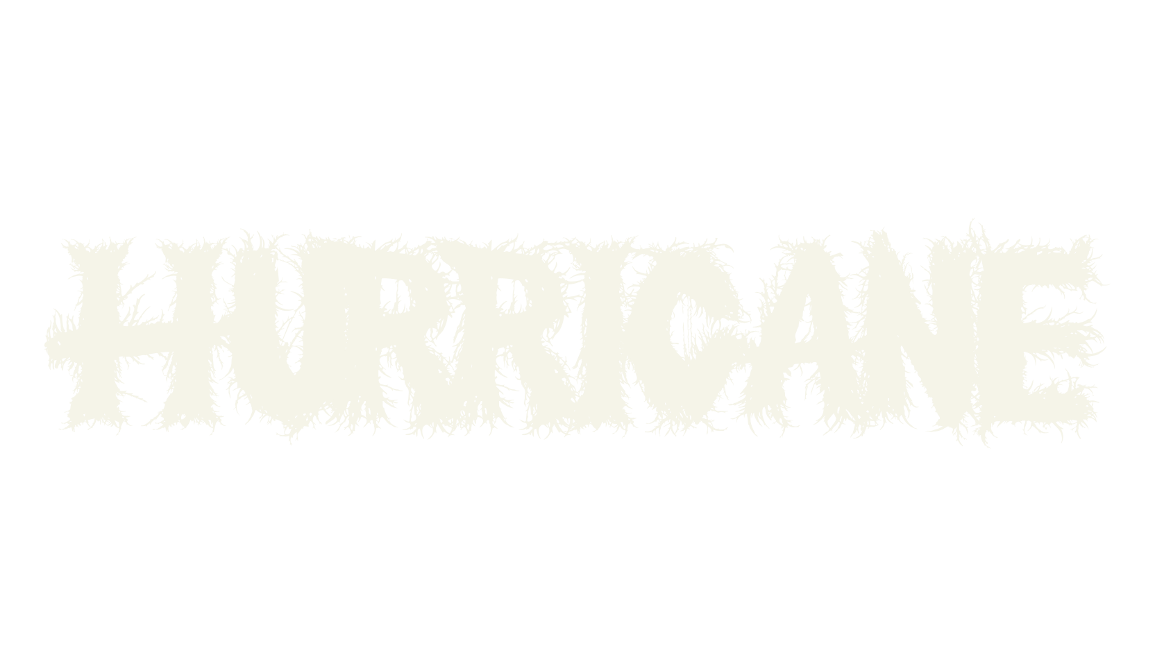 Hurricane, metal font preview