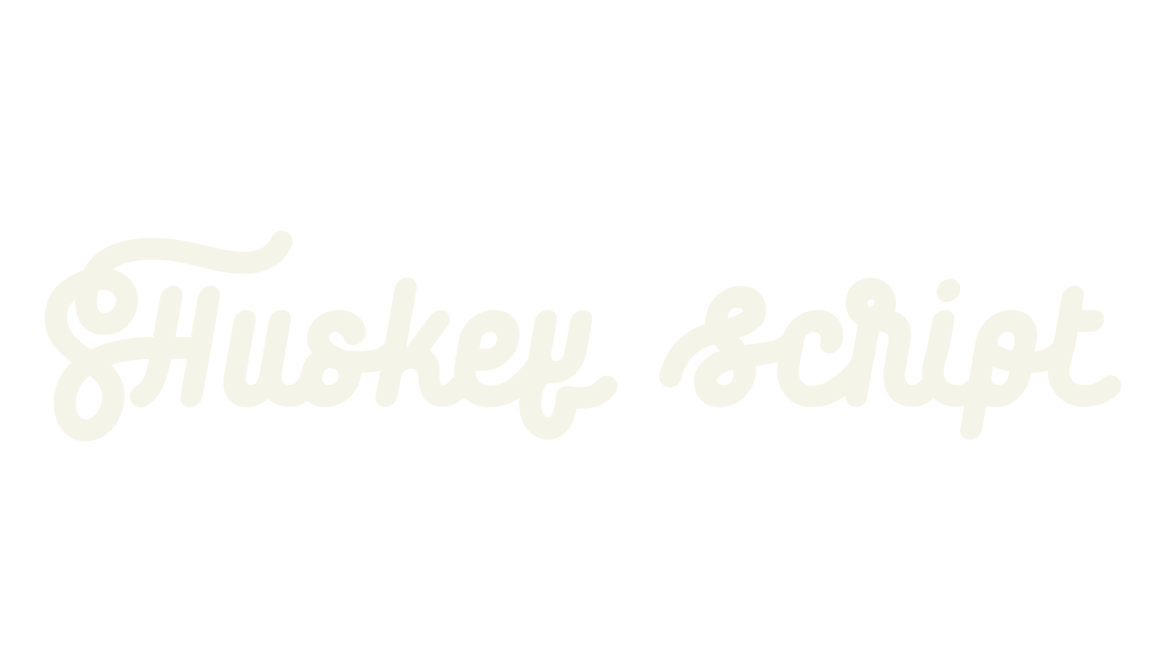 Huskey Script, script font preview