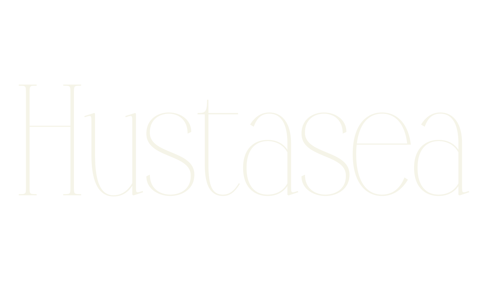 Hustasea, serif font preview