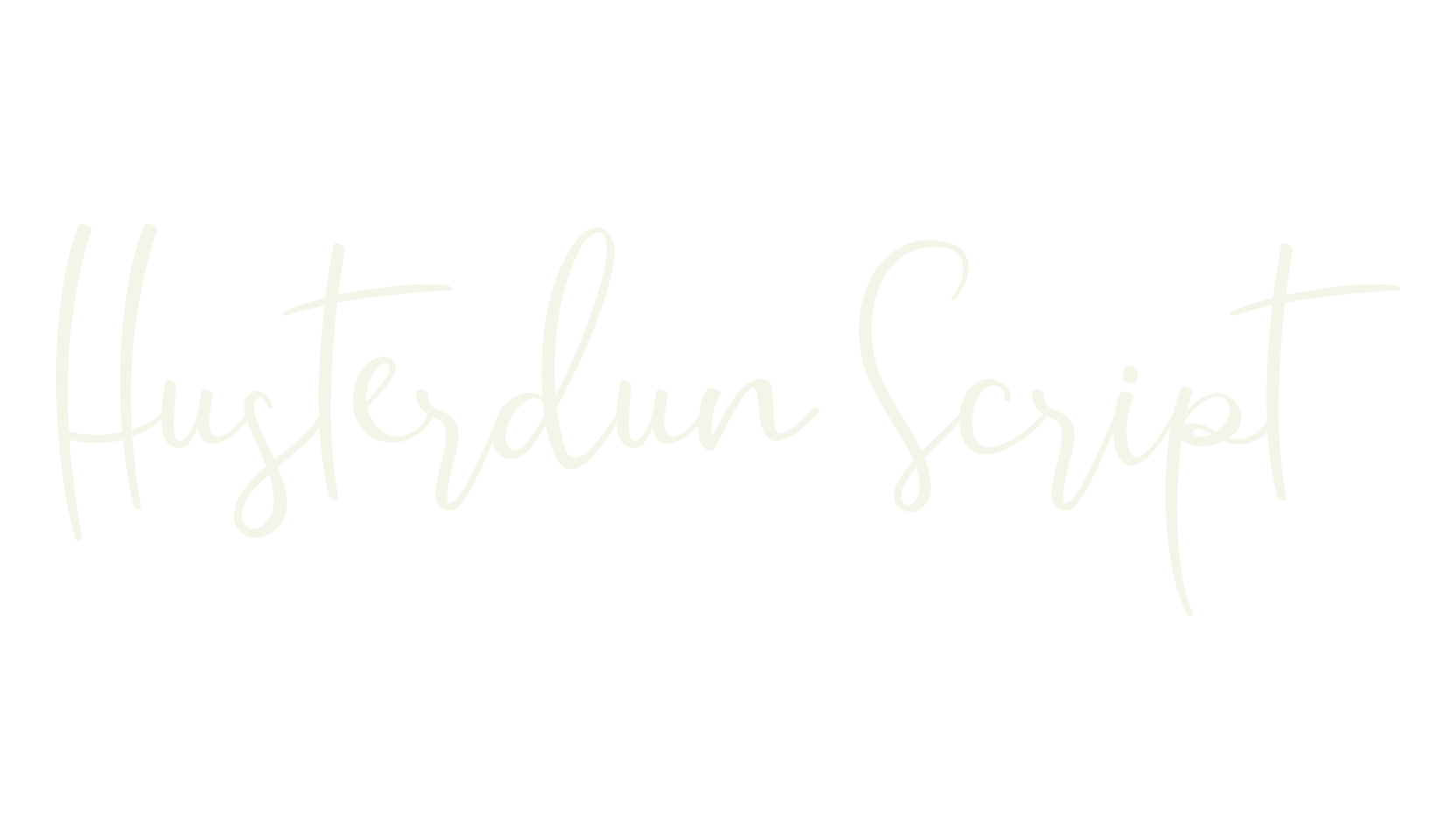 Husterdun Script, display font preview