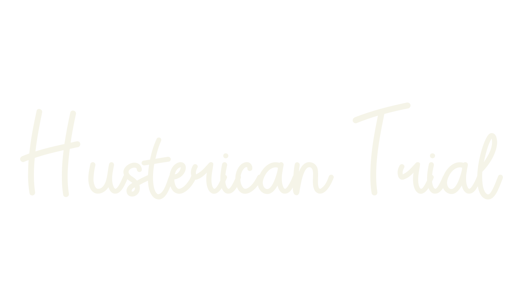 Husterican Trial, modern font preview