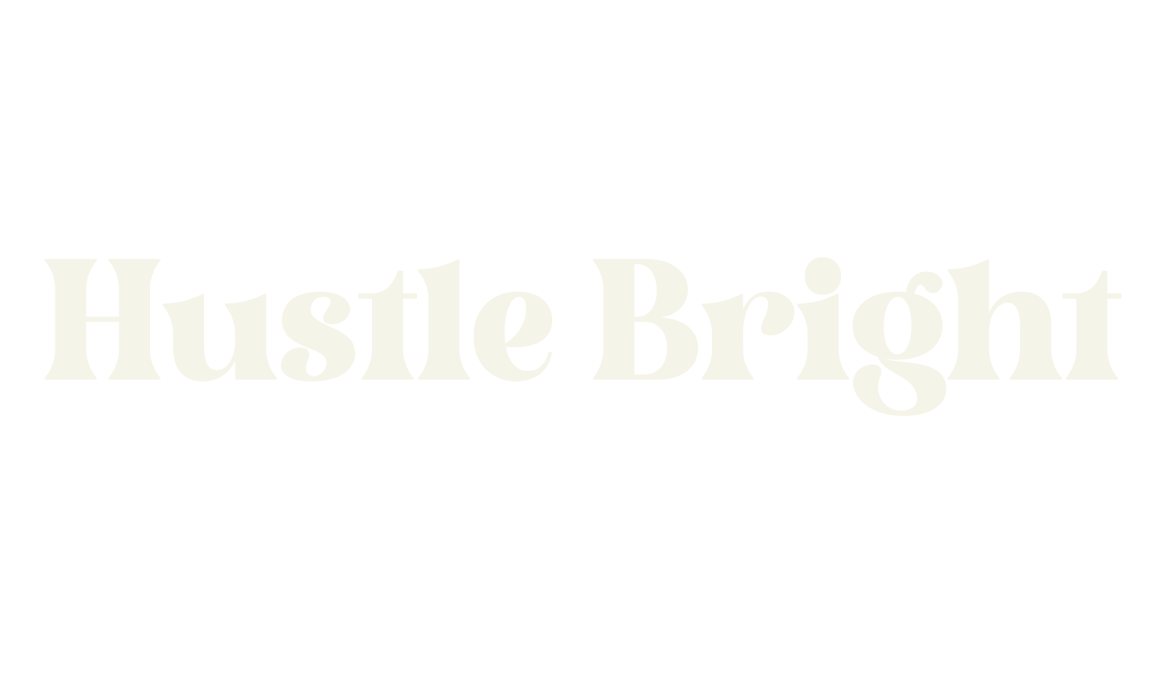 Hustle Bright, serif font preview