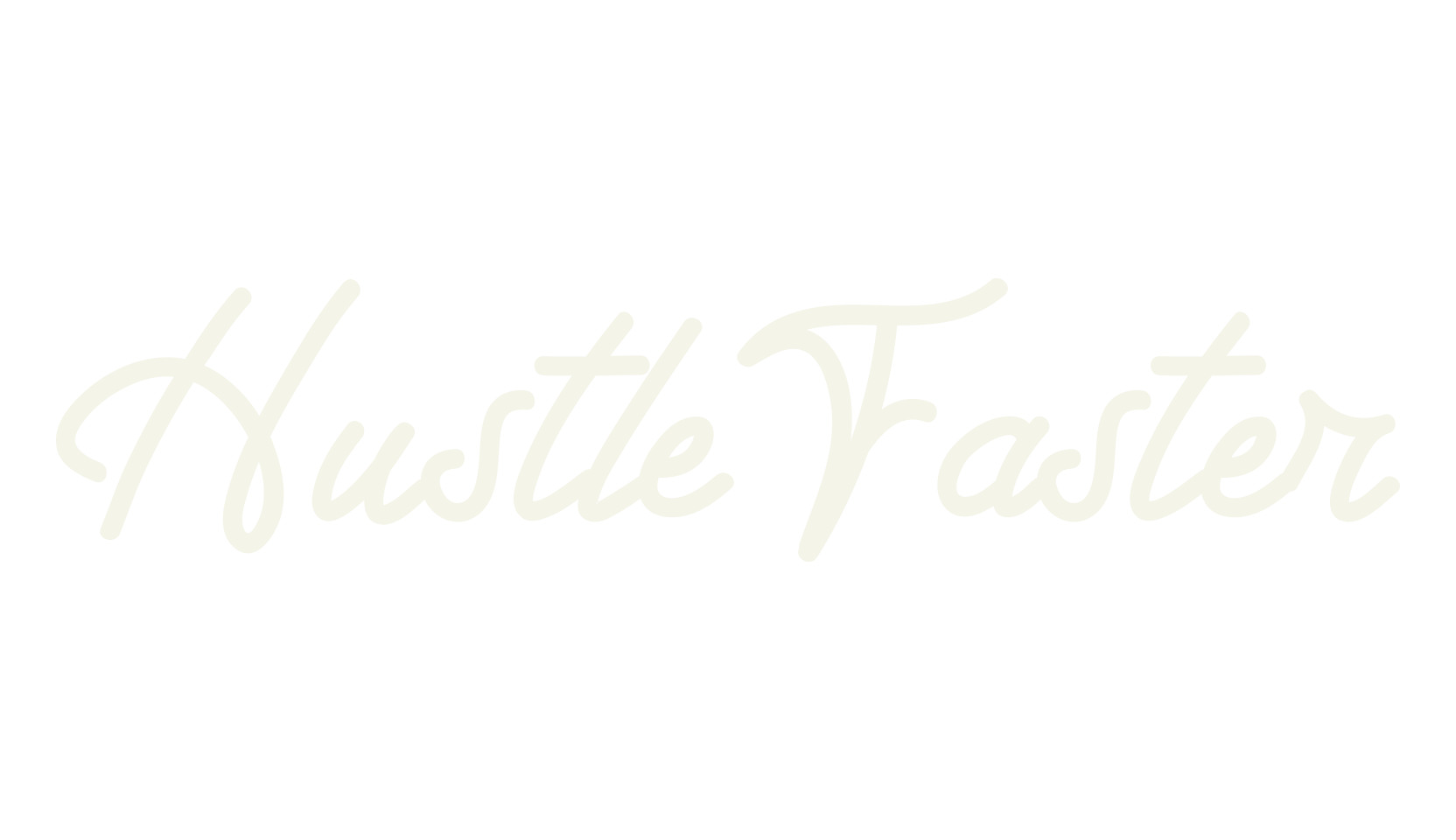 Hustle Faster, handwriting font preview