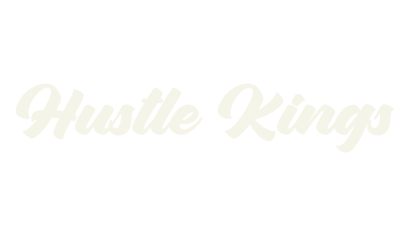Hustle Kings, lettering font preview