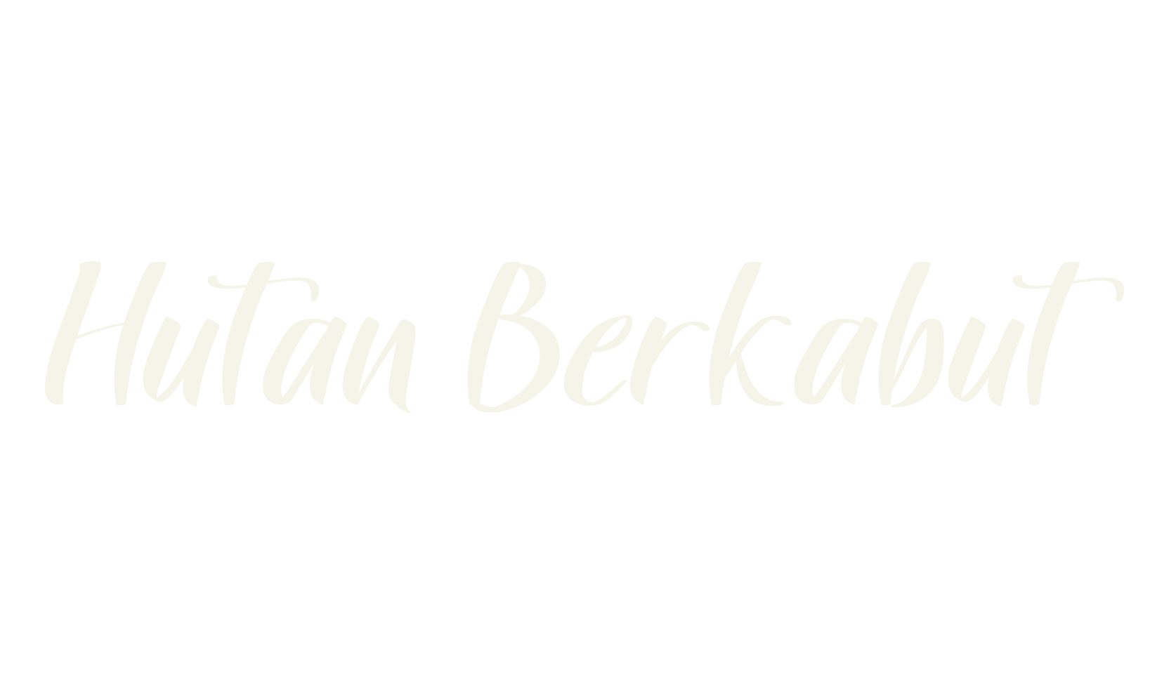 Hutan Berkabut, logo font preview