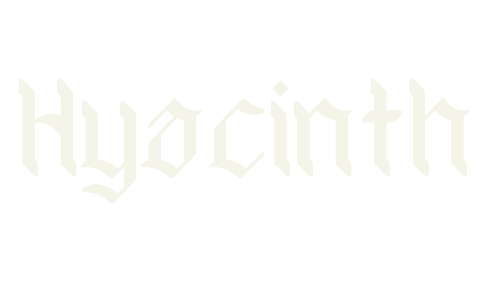 Hyacinth, tattoo font preview