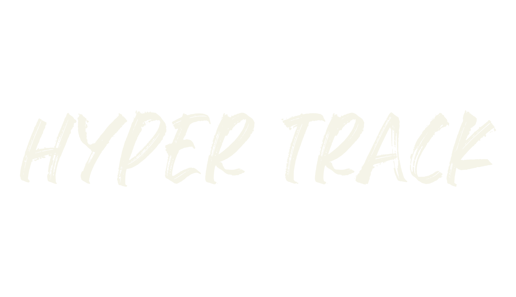 Hyper Track, handwriting font preview