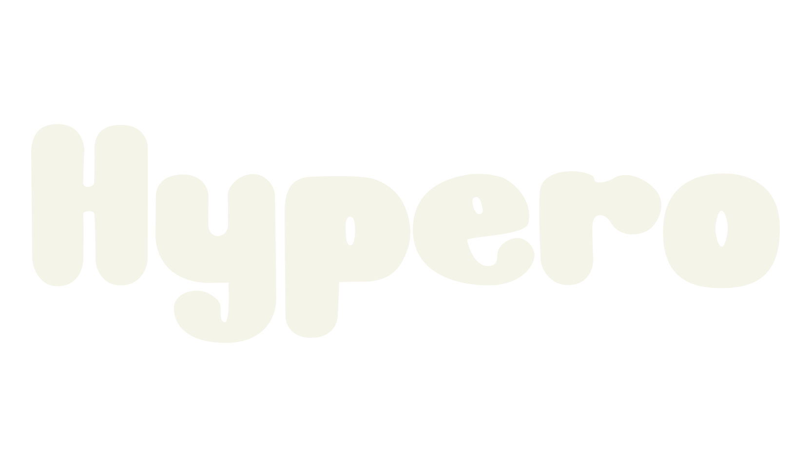 Hypero, bubble letters font preview