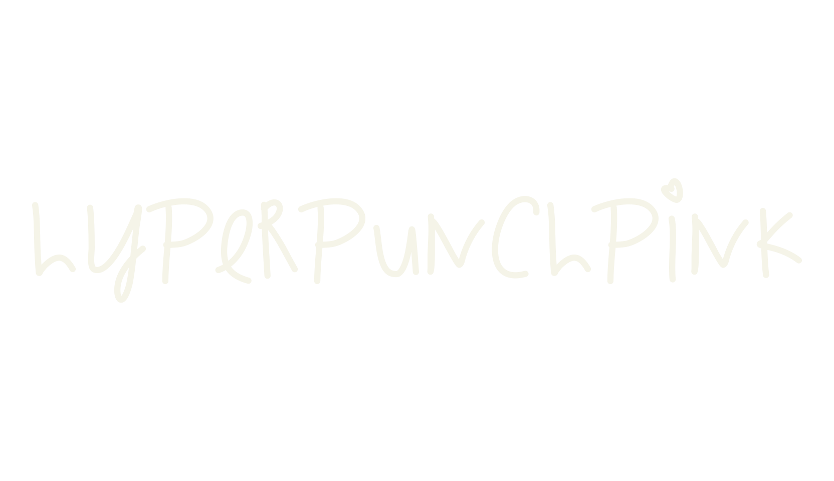 HyperPunchPink, handwritten font preview