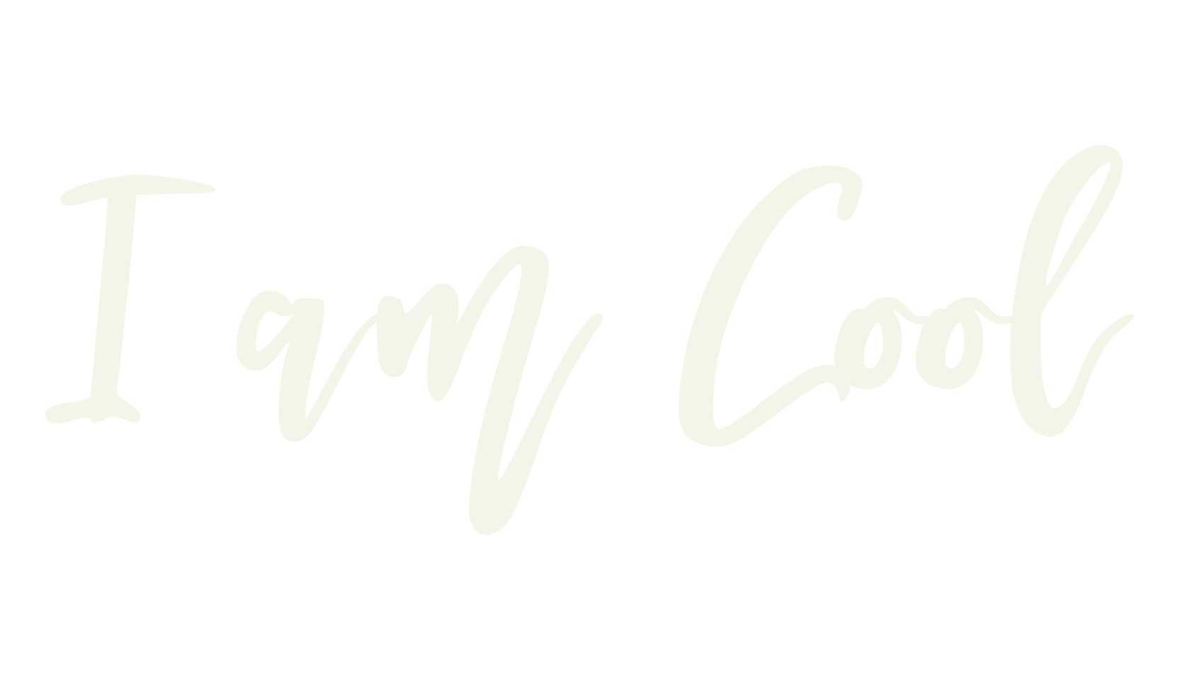 I am Cool, signature font preview