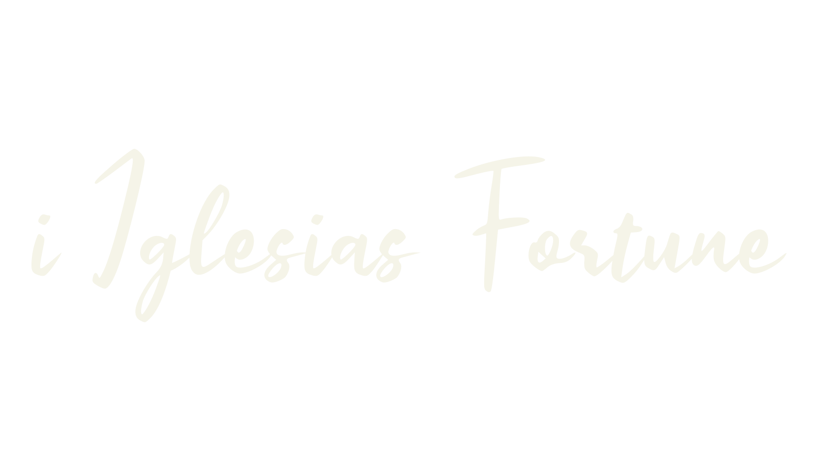 i Iglesias Fortune, cursive font preview