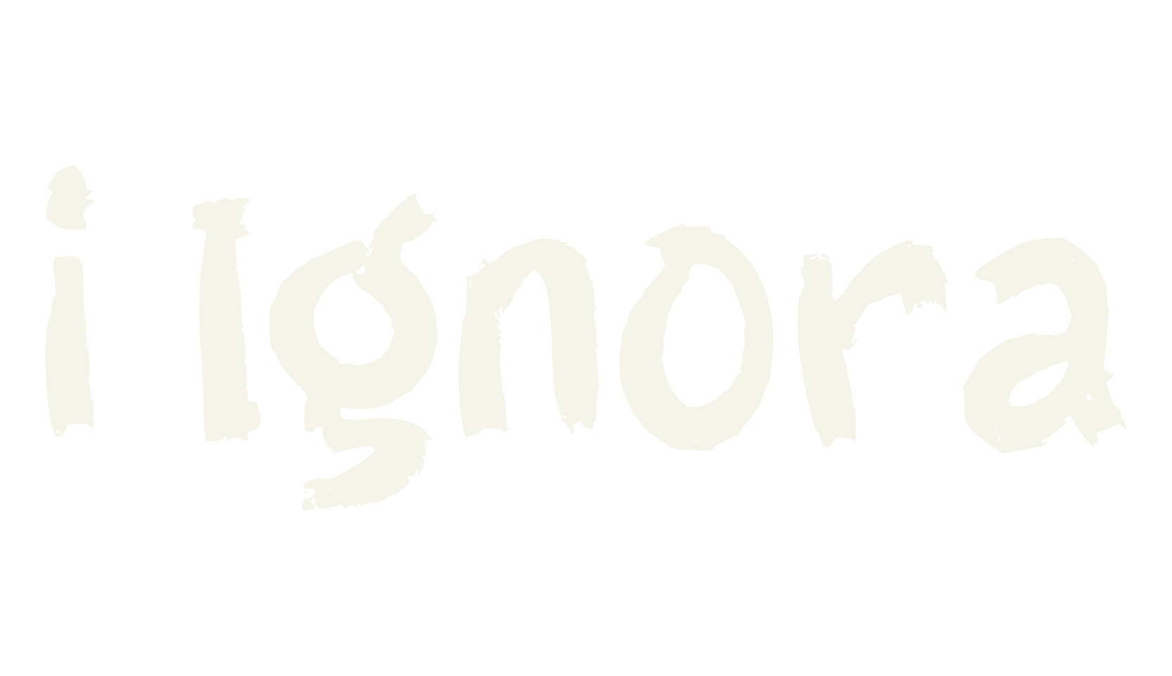 i Ignora, hand drawn font preview