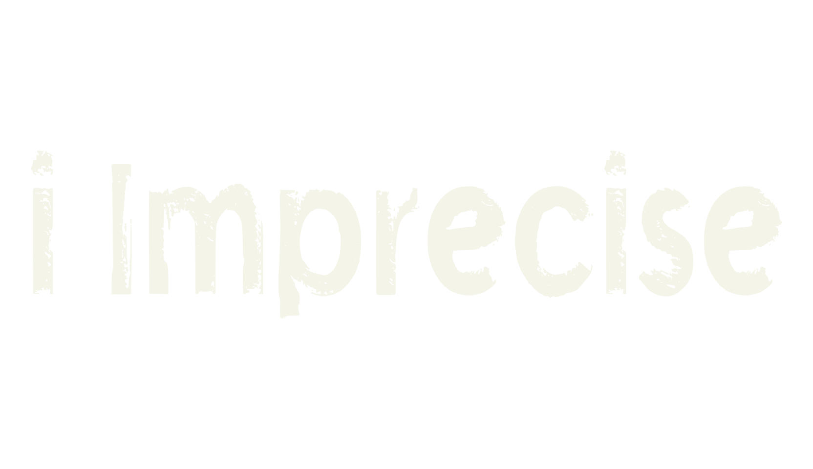 i Imprecise, paintbrush font preview