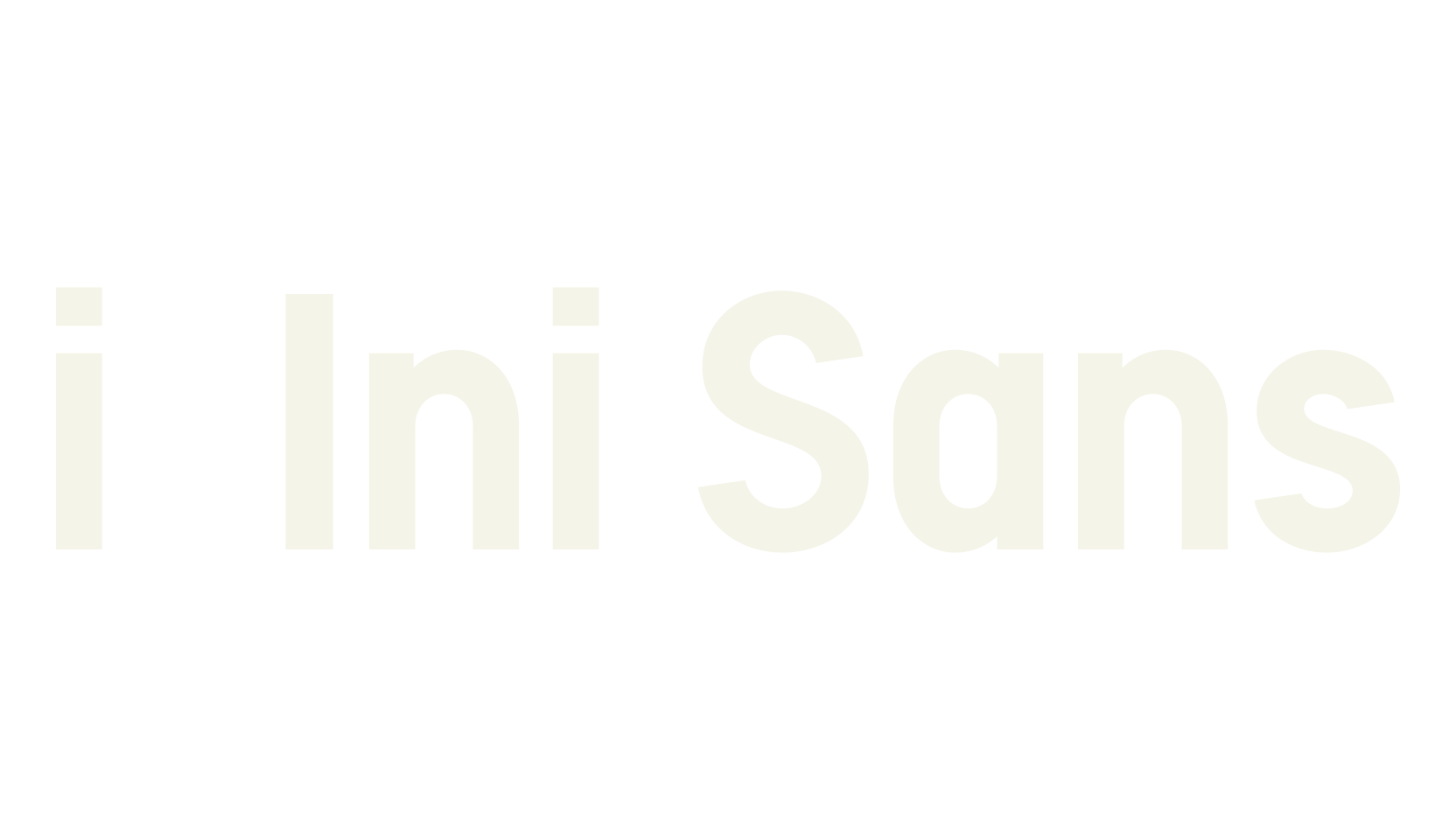i Ini Sans, sans font preview
