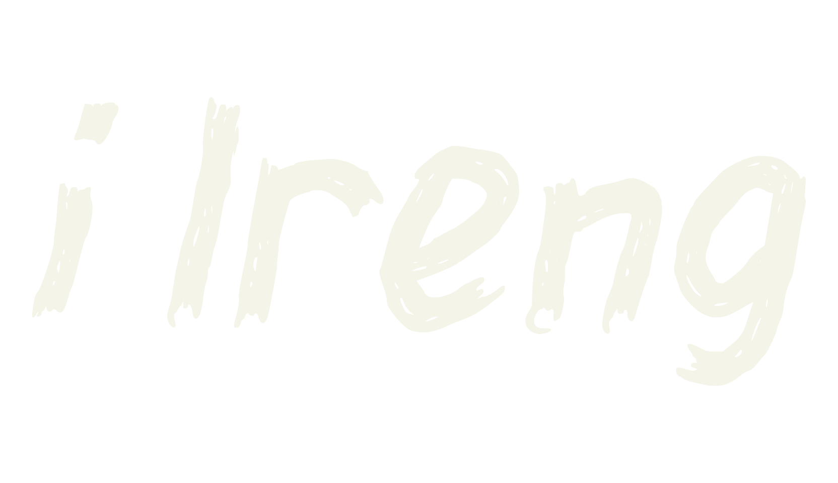i Ireng, grunge font preview