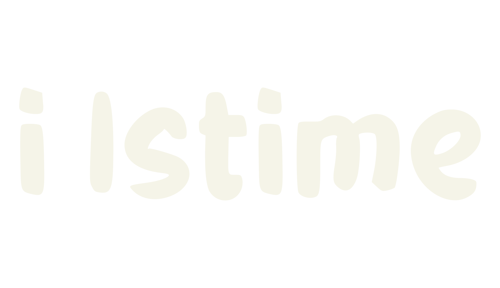 i Istime, lettering font preview
