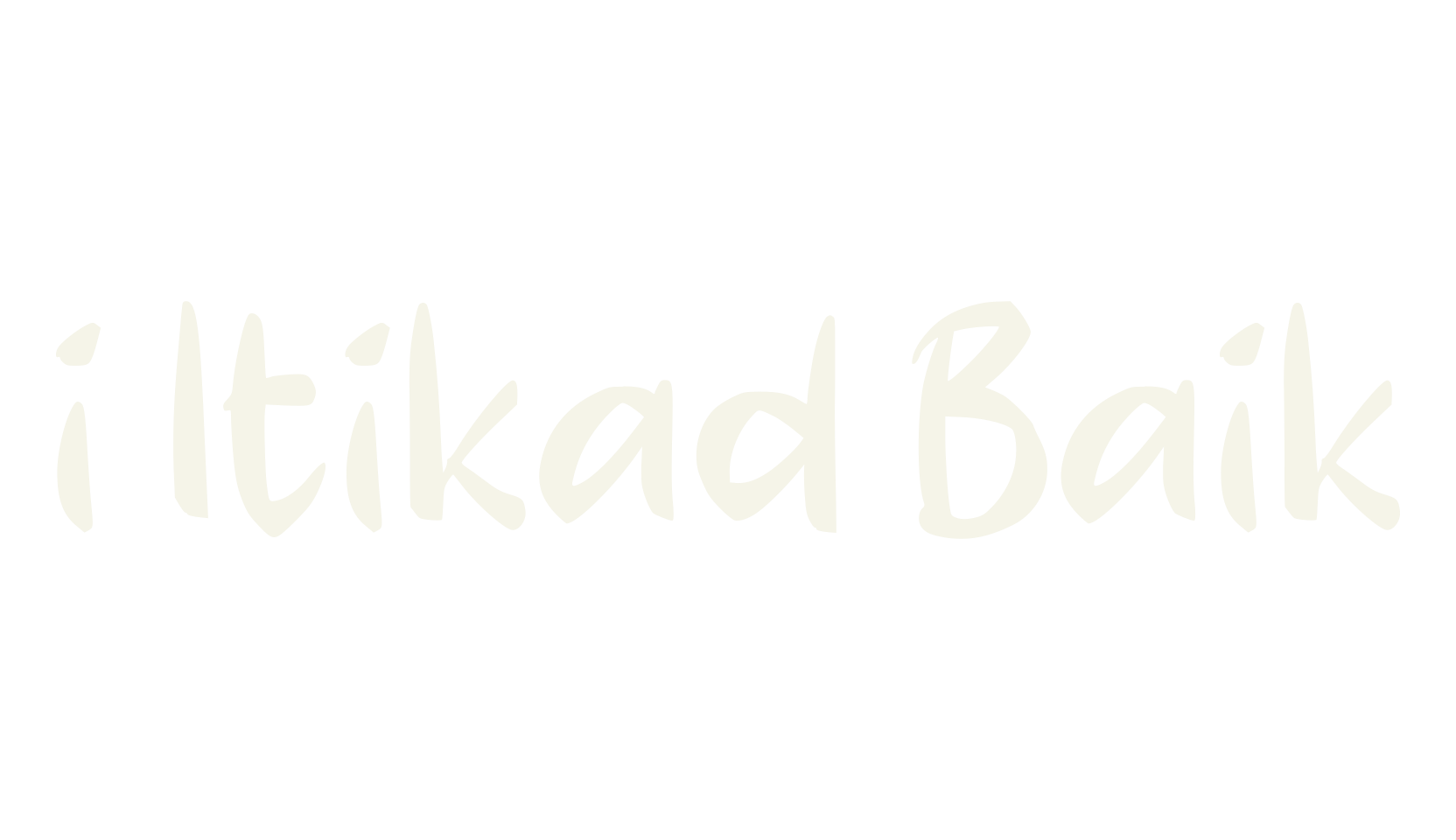 i Itikad Baik, cool font preview