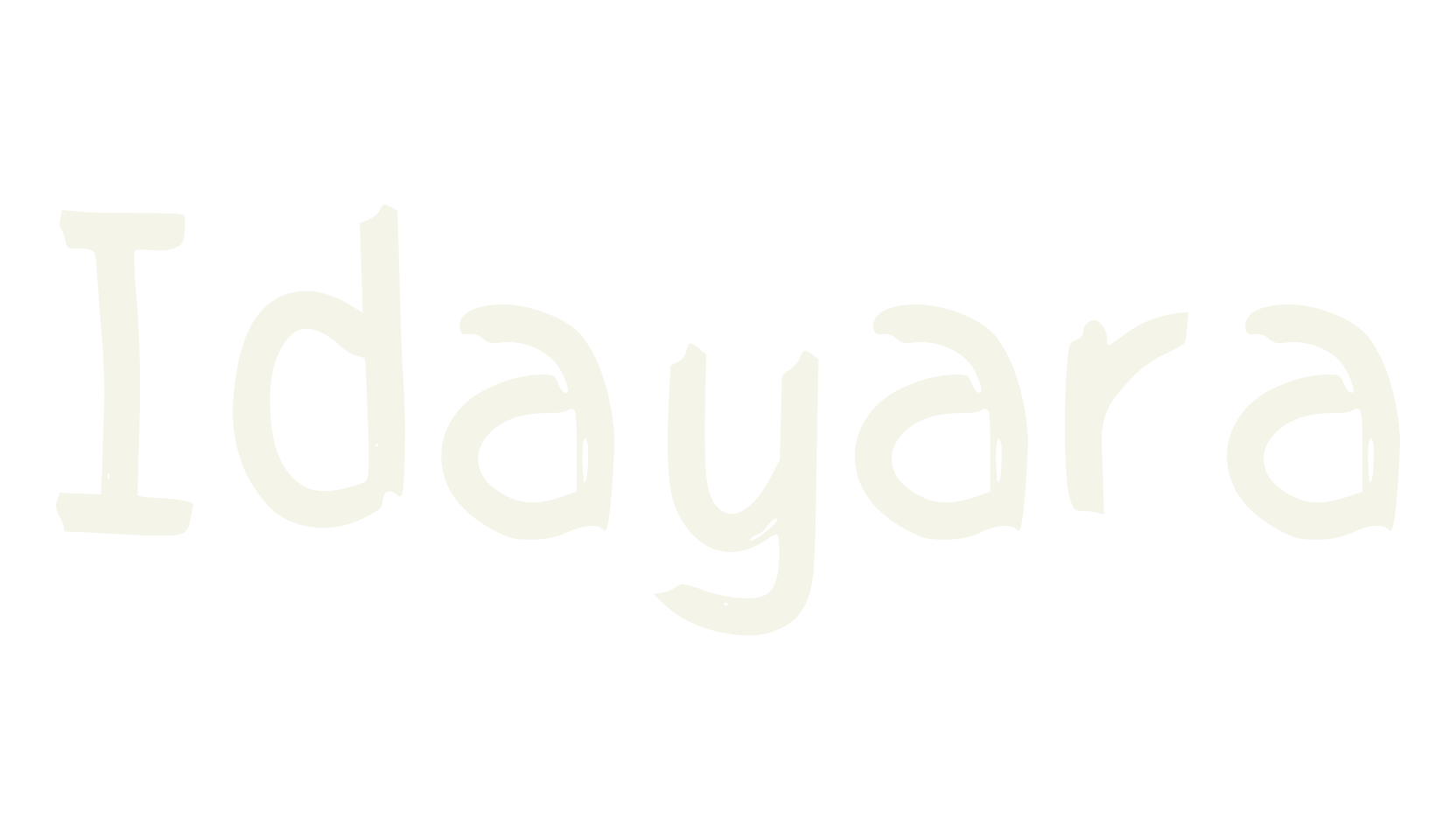 Idayara, chalk font preview